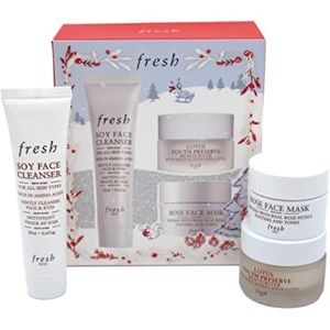 Fresh cleanse, mask, moisturize set